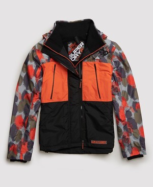 Superdry Hooded Polar Printed SD-Wind Attacker Férfi Kabát Narancssárga | ONEYT7465